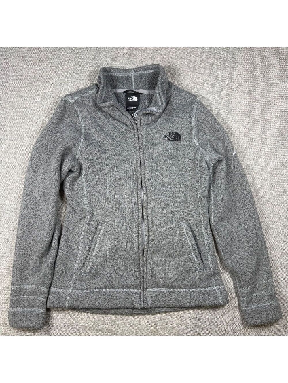 The North Face Women's Gray Full Zip Fleece Jacket Size S